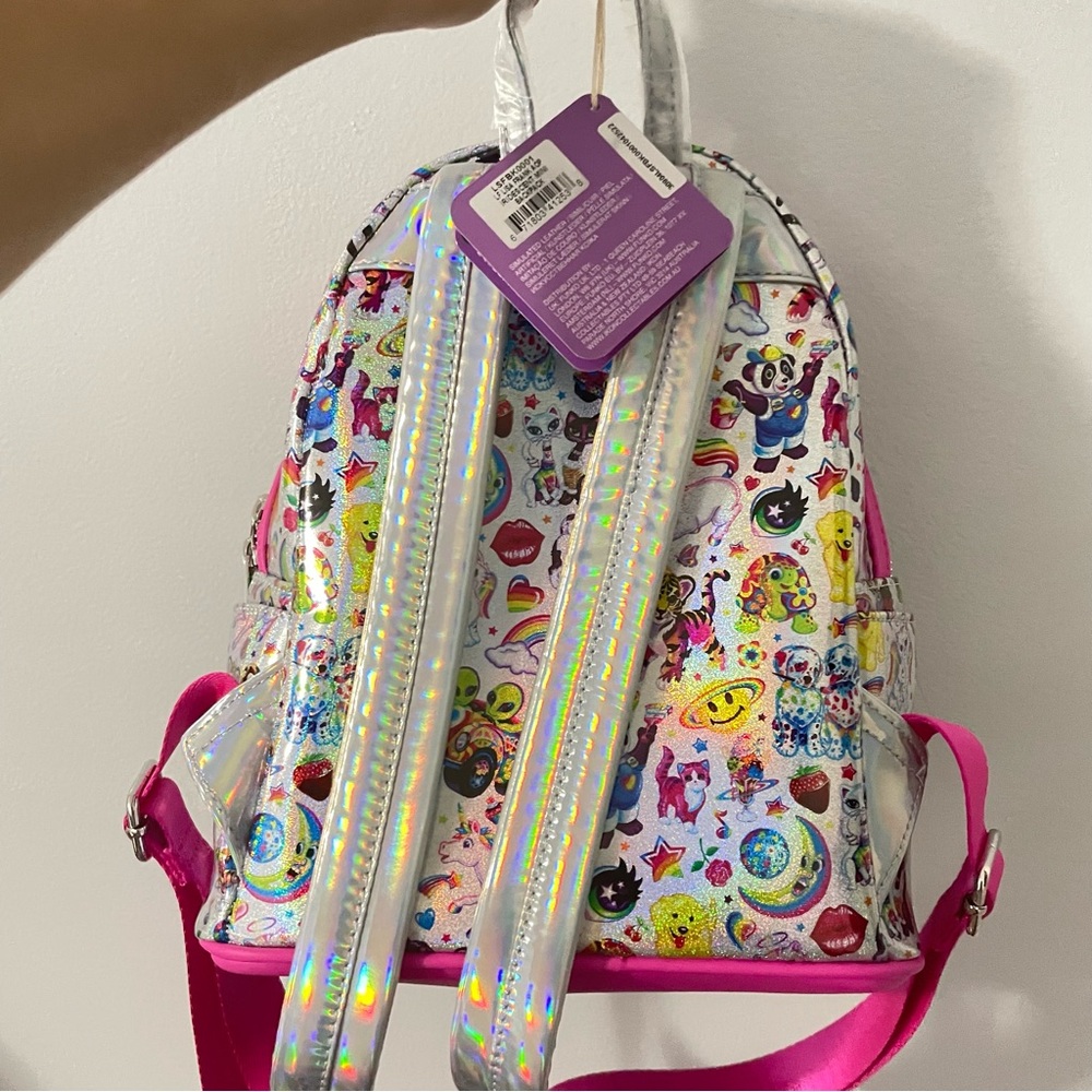 Loungefly lisa frank holographic backpack - Picture 5 of 6